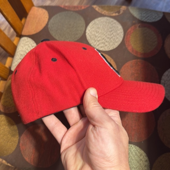Zephyr Men’s Red Baseball Cap Claw Logo / W Logo Size M/L - Picture 4 of 5